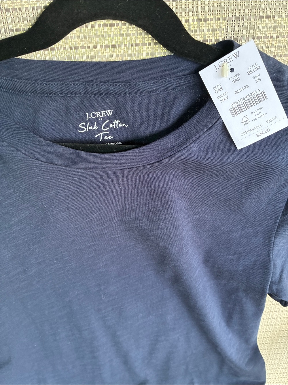Jcrew slub navy t-